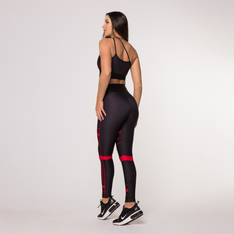 Calça 4 Estações Legging Saia Estampada Feminino Academia Fitness Malhar -  Compre Agora