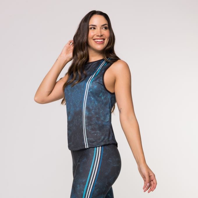 Regata Fitness Básica Estampada Feminina Universe